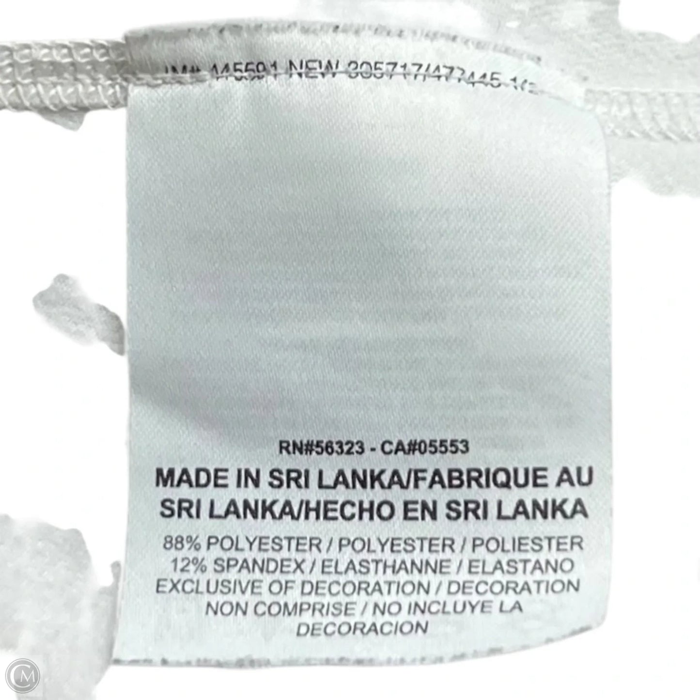 Athletic Top Long Sleeve Collar By Nike Apparel In White, Size: M