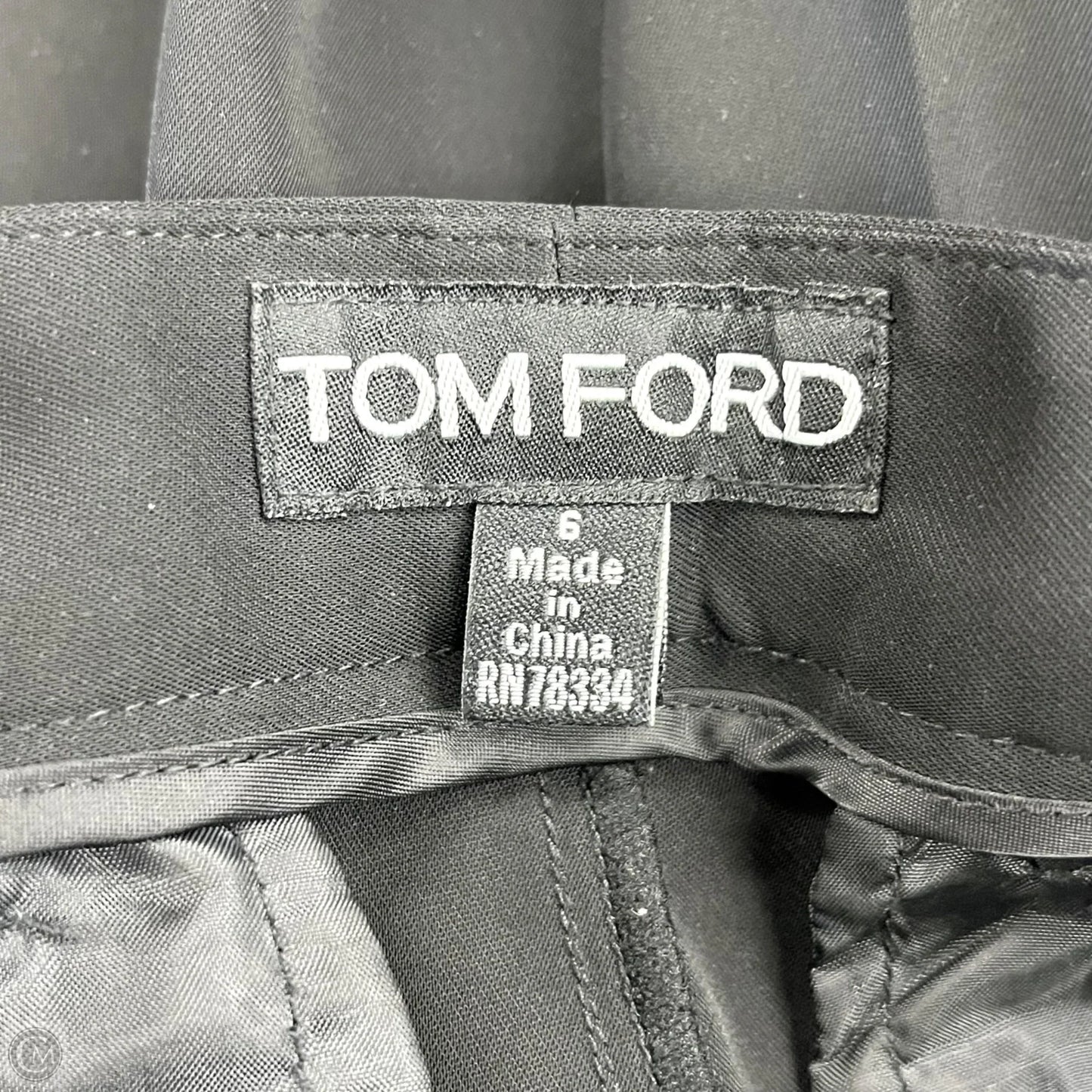 Pants Luxury Designer By Tom Ford In Black, Size: 6