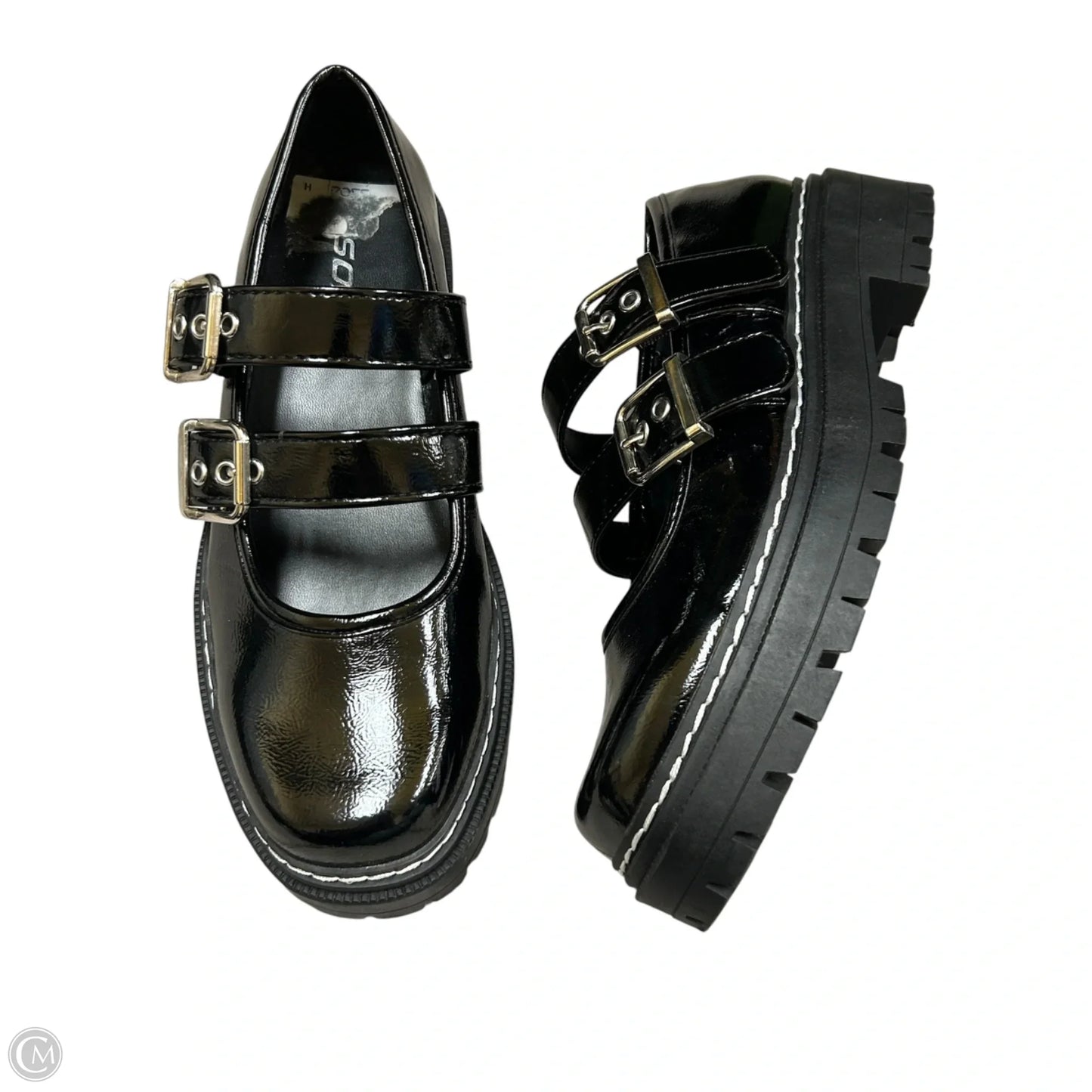 Shoes Flats By Soda In Black, Size: 8