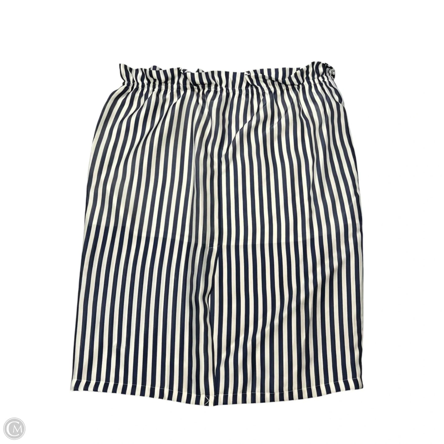 Skirt Midi By J. Crew In Blue & White, Size: 3x