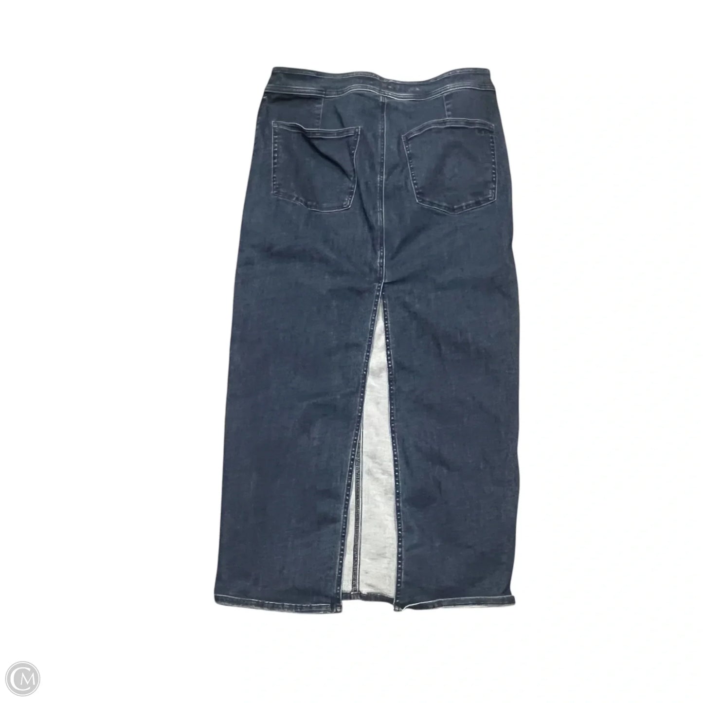 Skirt Maxi By American Eagle In Blue Denim, Size: 14