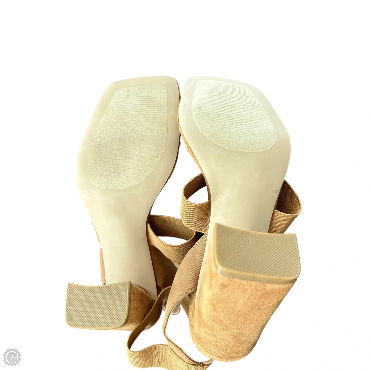 Sandals Heels Block By Steve Madden In Brown, Size: 7.5