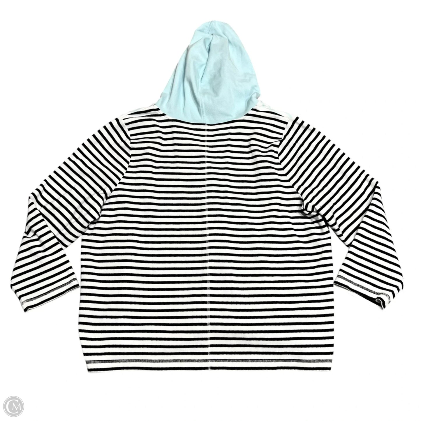 Sweatshirt Hoodie By Talbots In Striped Pattern, Size: 3x