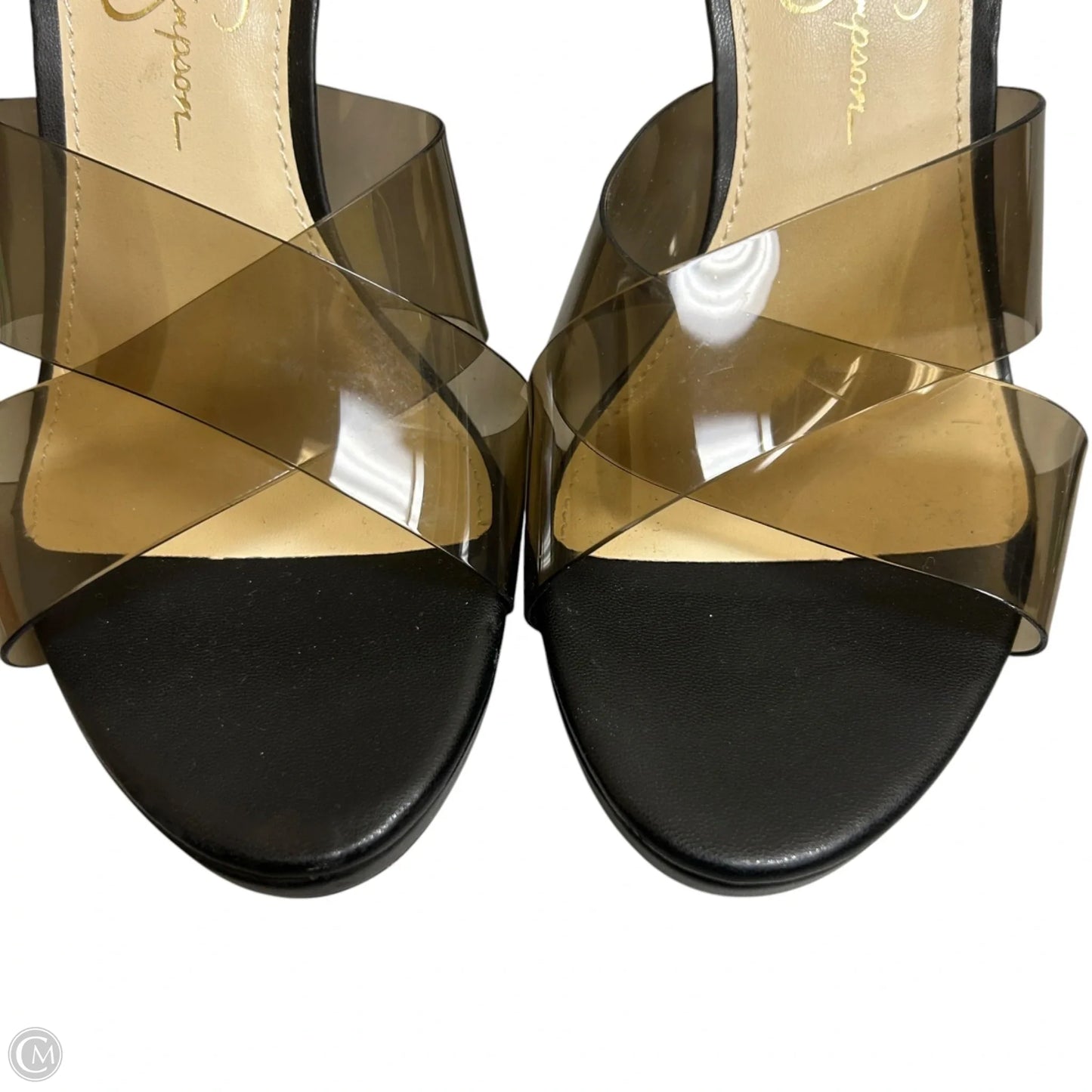 Sandals Heels Stiletto By Jessica Simpson In Black, Size: 6