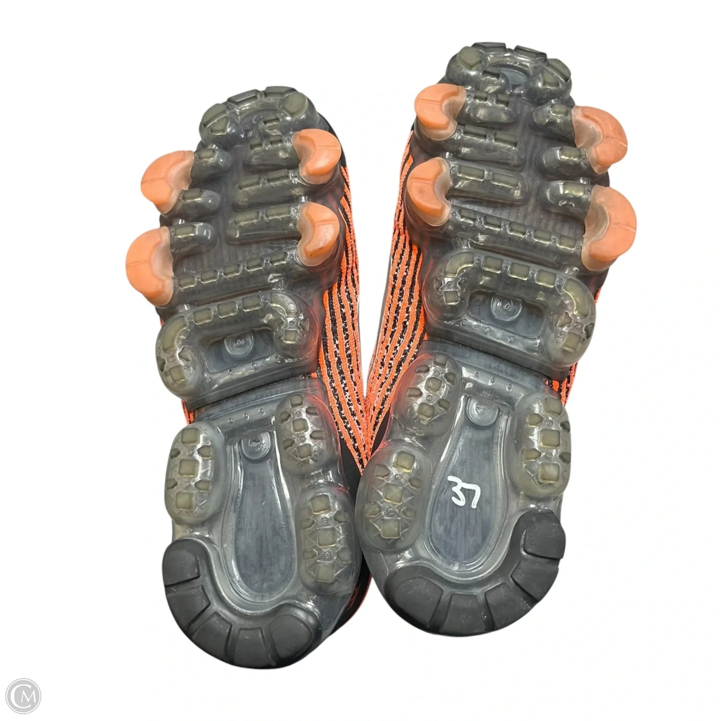 Shoes Athletic By Nike In Grey & Orange, Size: 8.5