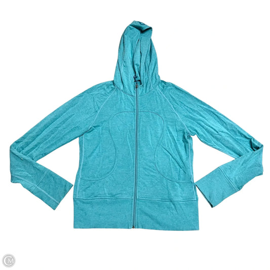 Athletic Sweatshirt Hoodie By Lululemon In Blue, Size: S