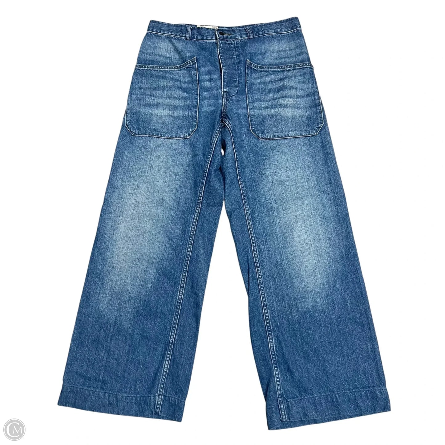 Jeans Wide Leg By Polo Ralph Lauren In Blue Denim, Size: 6
