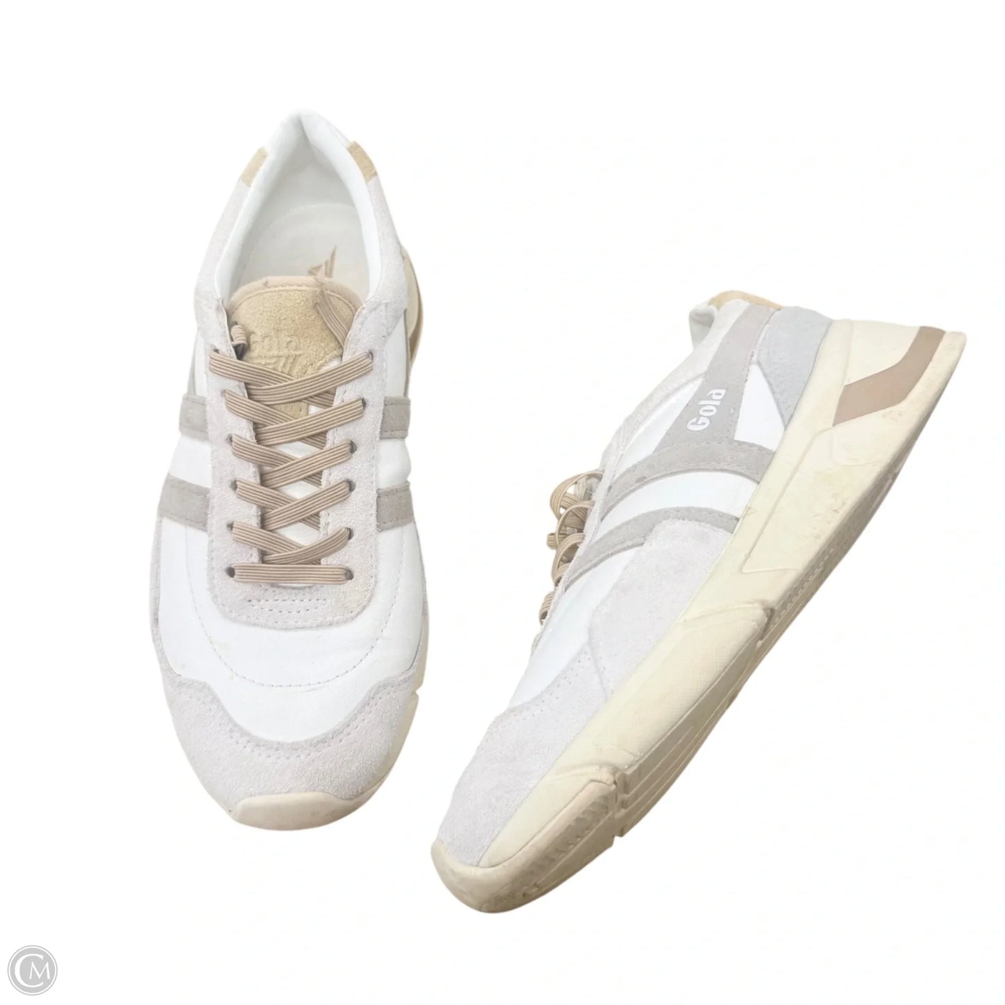 Shoes Sneakers By Gola In Grey & White, Size: 7