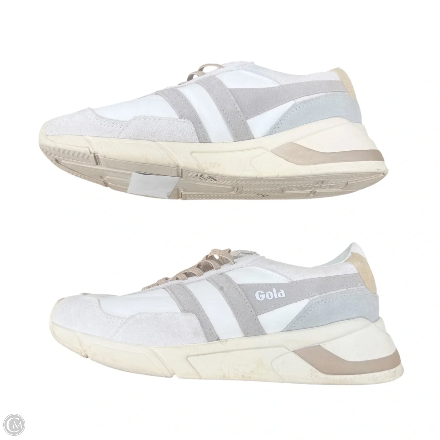 Shoes Sneakers By Gola In Grey & White, Size: 7