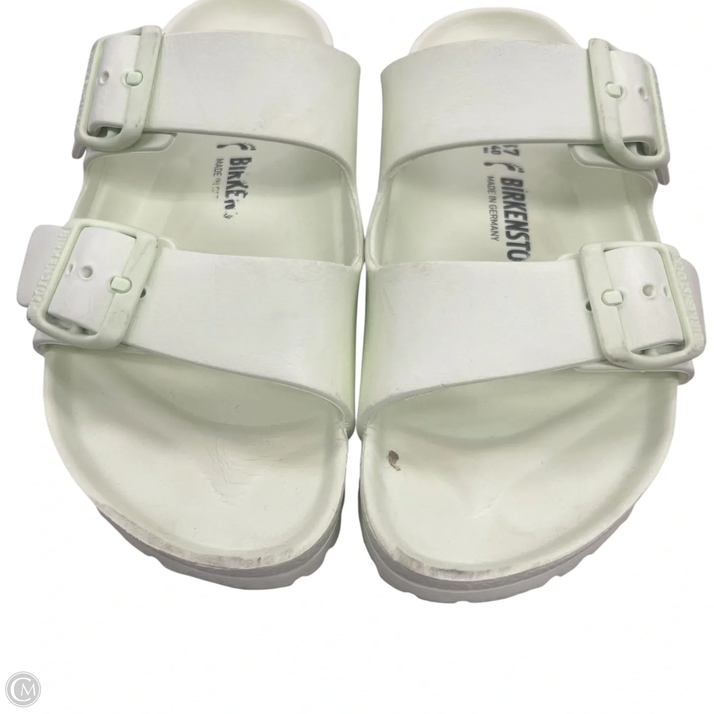 Sandals Flats By Birkenstock In Green, Size: 6