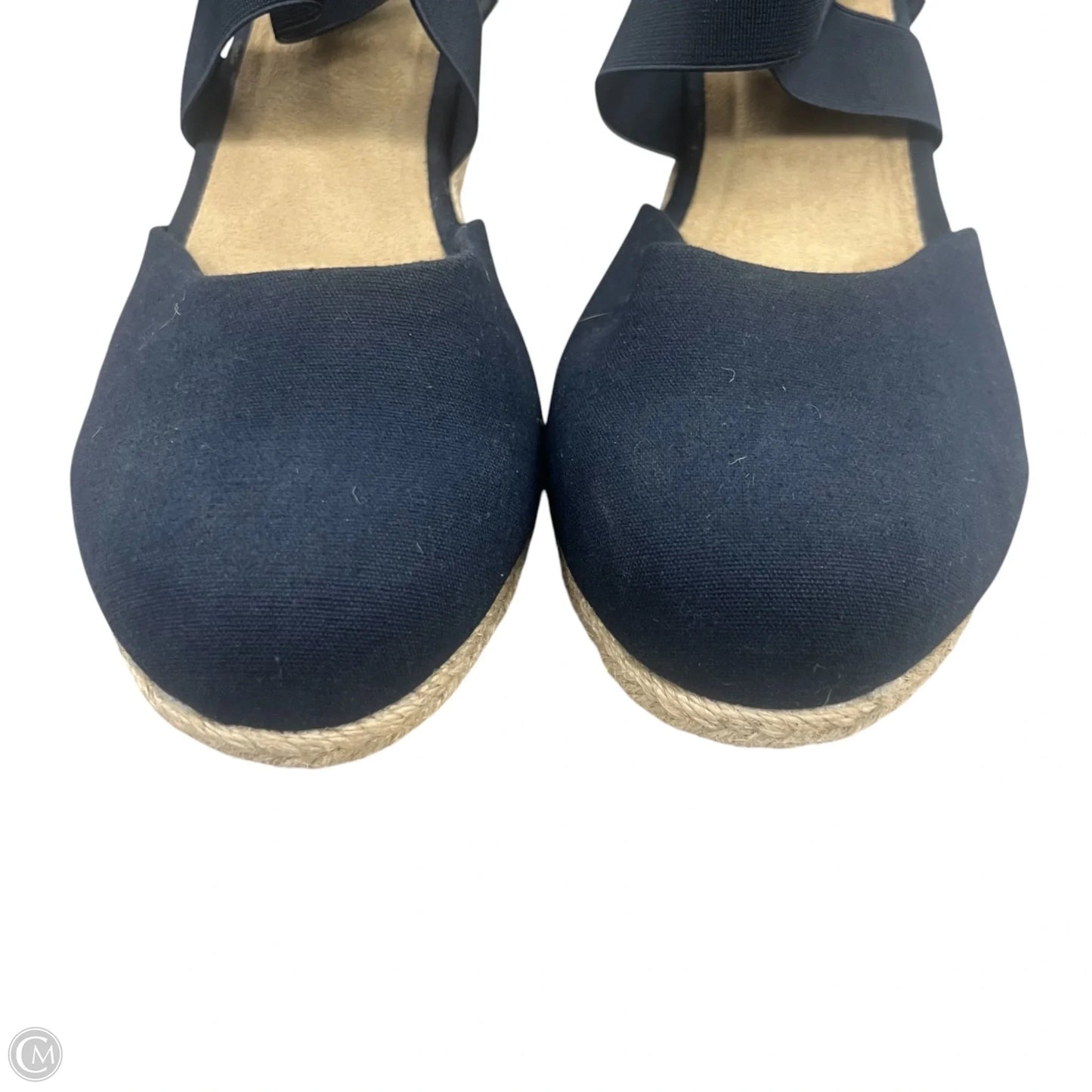 Shoes Heels Wedge By Easy Street In Navy, Size: 12