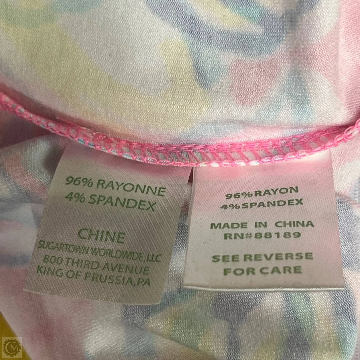 Pants Designer By Lilly Pulitzer In Pink & Yellow, Size: S