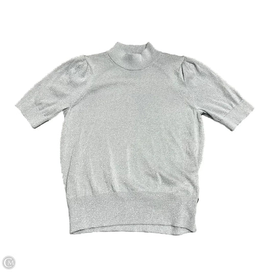 Top Short Sleeve By Michael By Michael Kors In Silver, Size: M