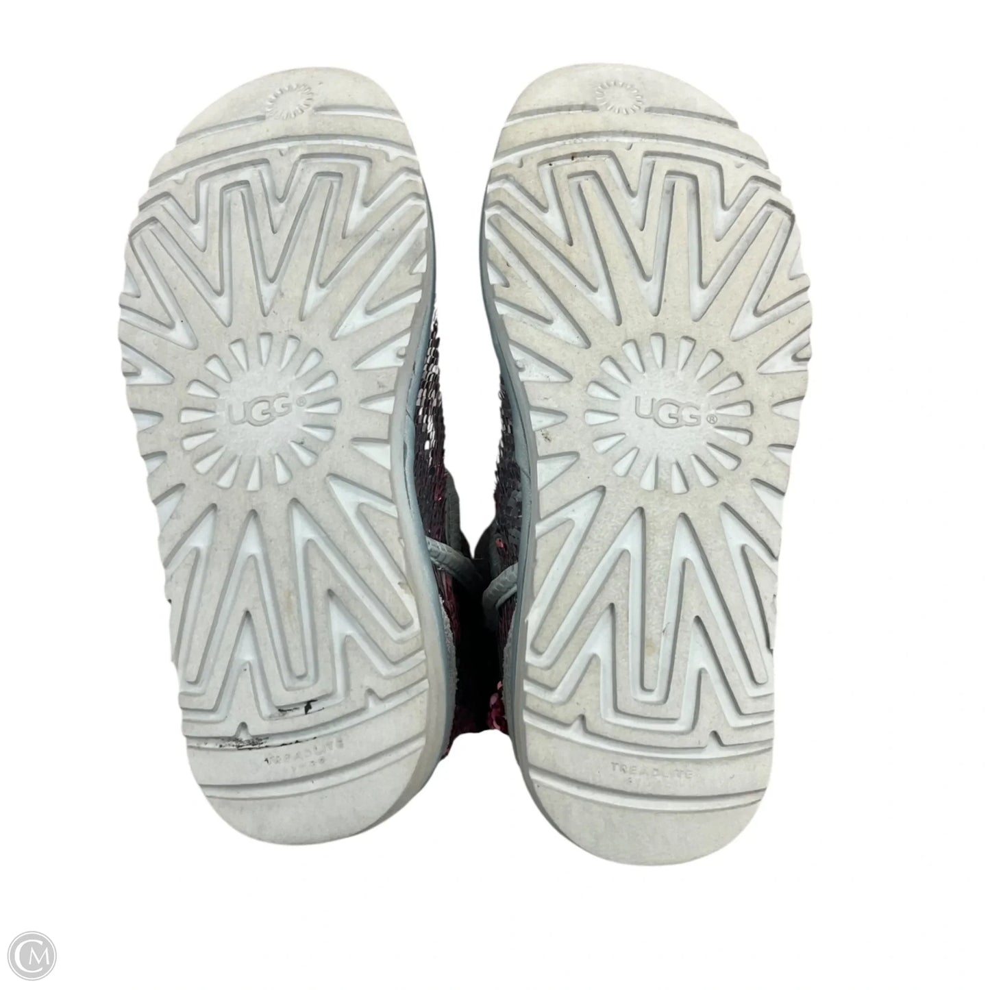 Boots Designer By Ugg In Silver, Size: 7