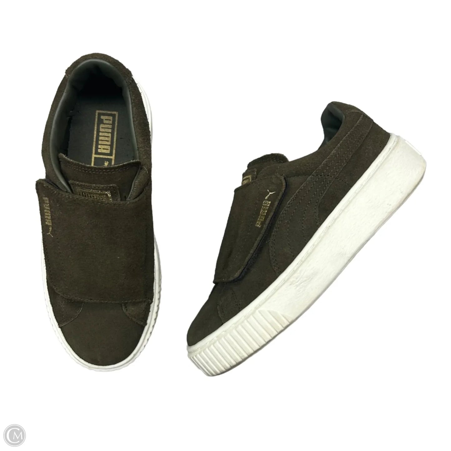 Shoes Sneakers By Puma In Green, Size: 6