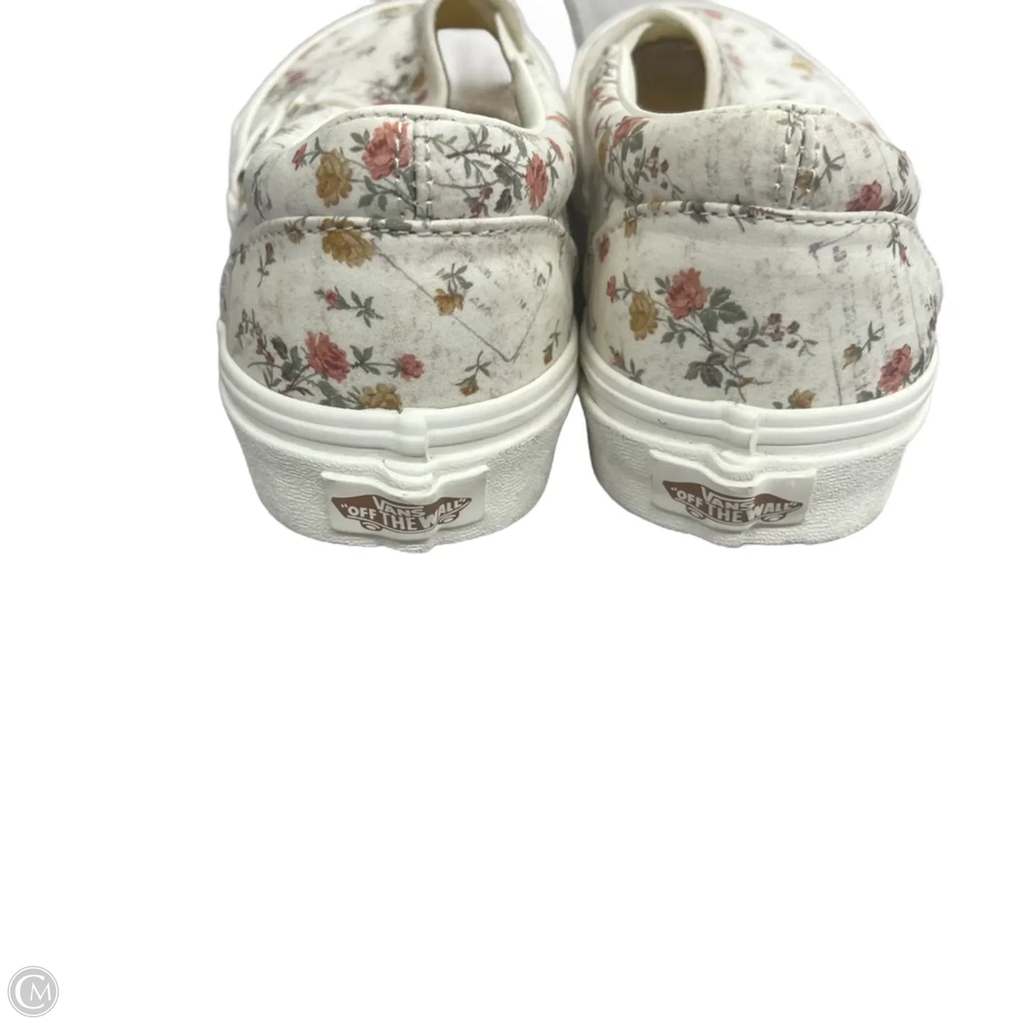 Shoes Sneakers By Vans In White & Yellow, Size: 7