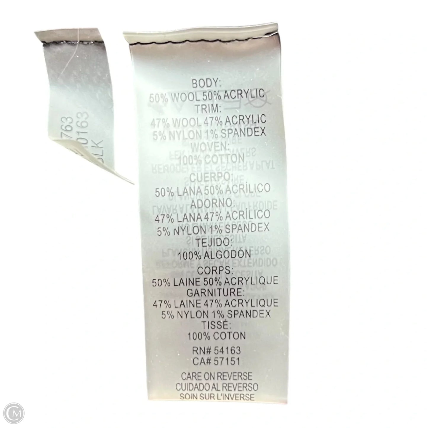 Sweater Designer By Karl Lagerfeld In Black & White, Size: L