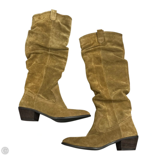 Boots Over-the-knee Heels By Anthropologie In Brown, Size: 9.5