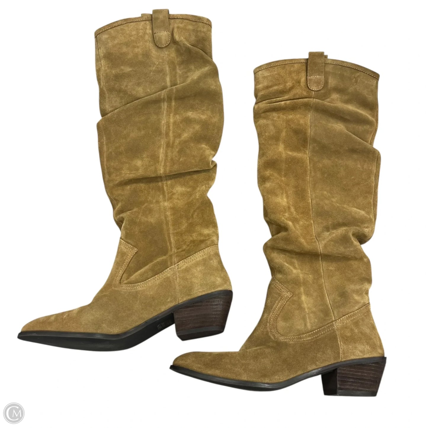 Boots Over-the-knee Heels By Anthropologie In Brown, Size: 9.5