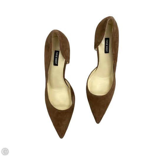 Shoes Heels Stiletto By Nine West In Brown, Size: 9.5