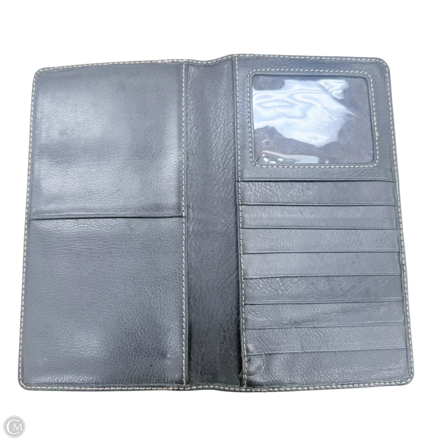 Wallet Leather By Fossil, Size: Large
