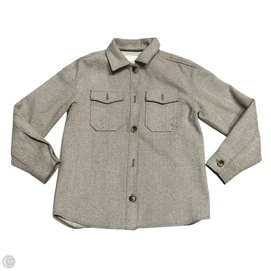Jacket Other By Avec Les Filles In Brown & Cream, Size: S