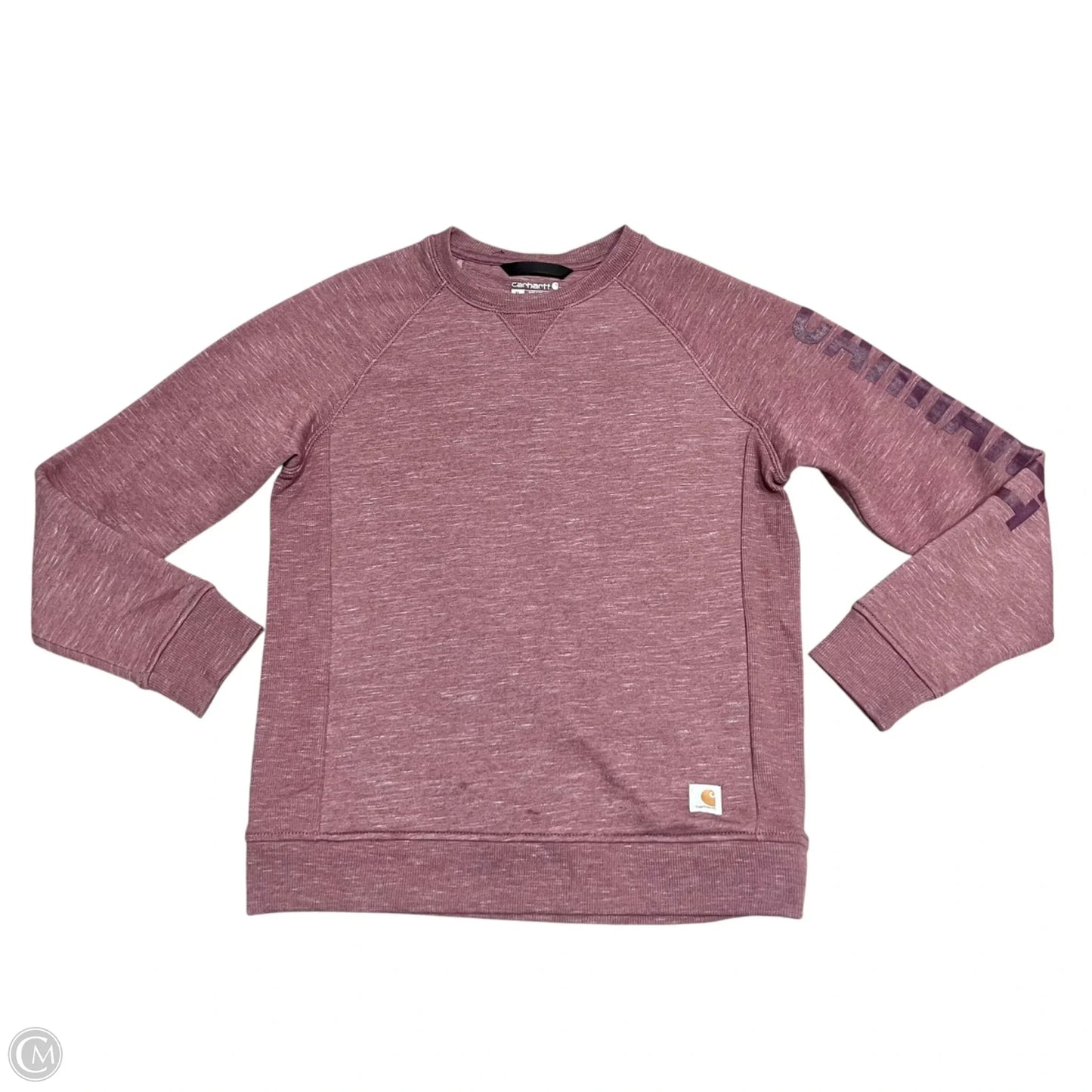 Sweatshirt Crewneck By Carhartt In Purple, Size: M