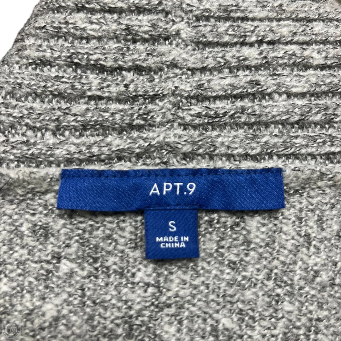Cardigan By Apt 9 In Grey, Size: S