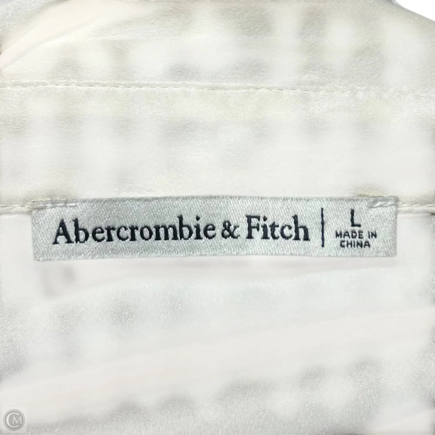 Top Long Sleeve By Abercrombie And Fitch In Cream, Size: L