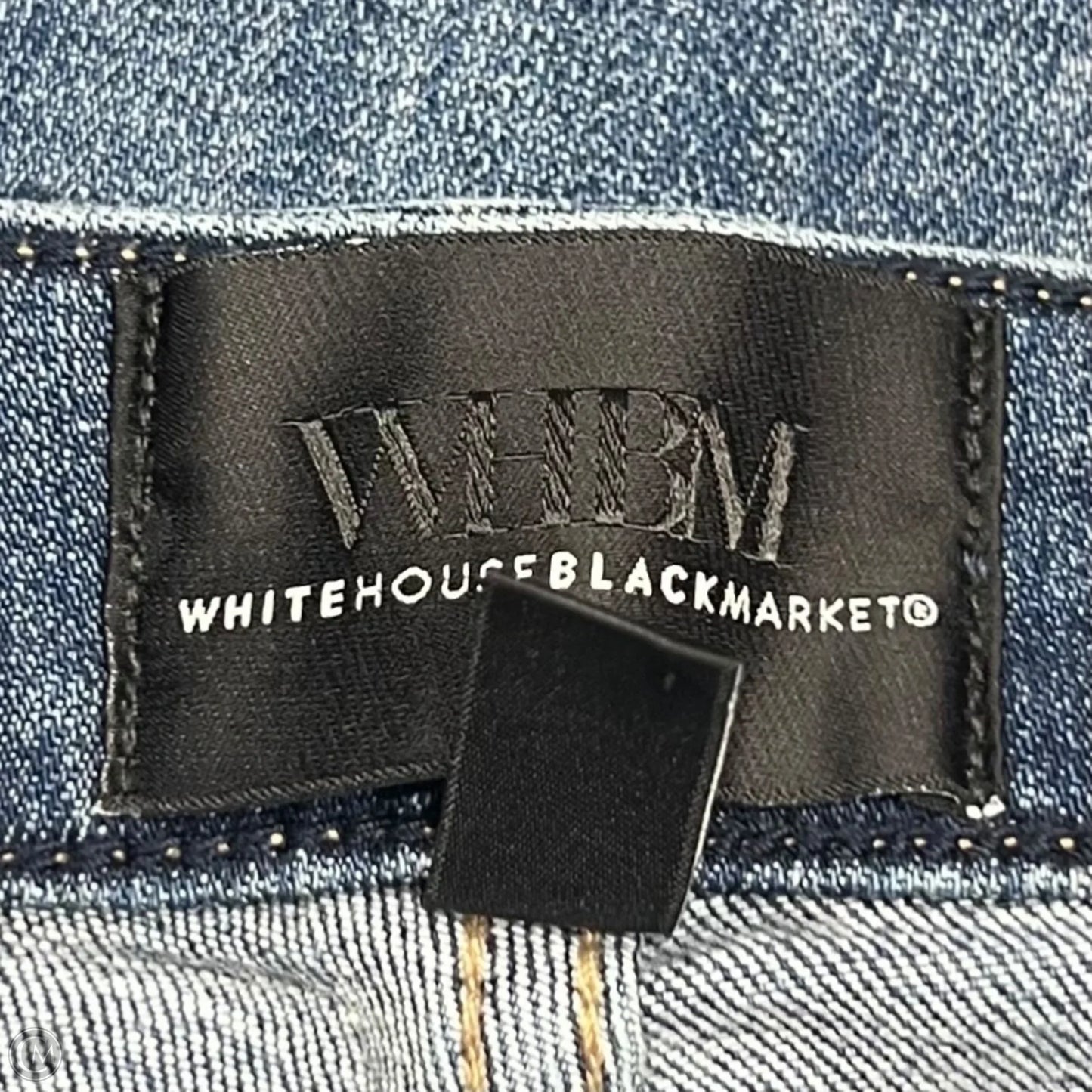Jeans Wide Leg By White House Black Market In Blue Denim, Size: 4