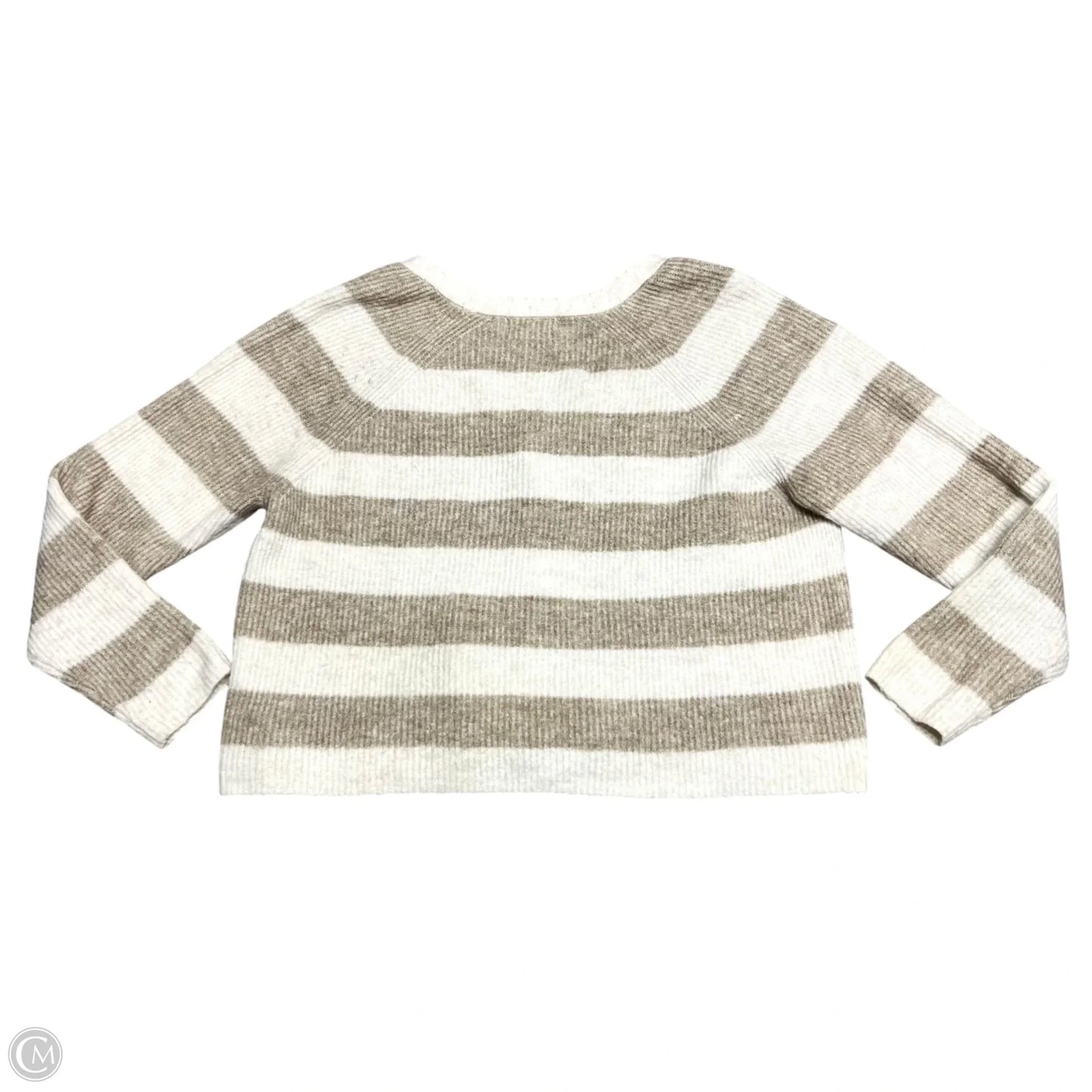 Sweater Cardigan By Primark In Cream & Tan, Size: S