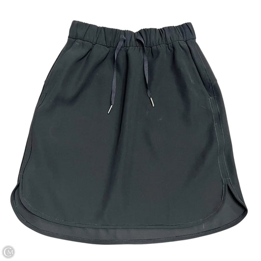Athletic Skirt By Lululemon In Black, Size: 6