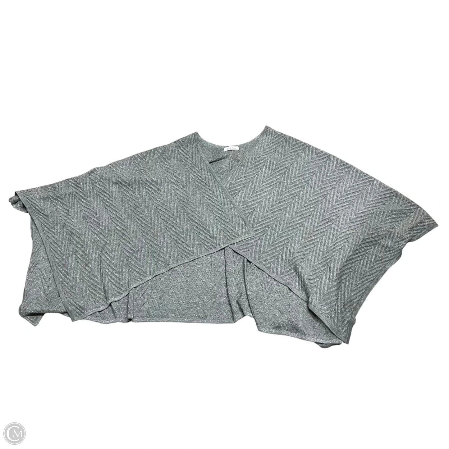 Shawl By Calvin Klein In Silver, Size: Osfm