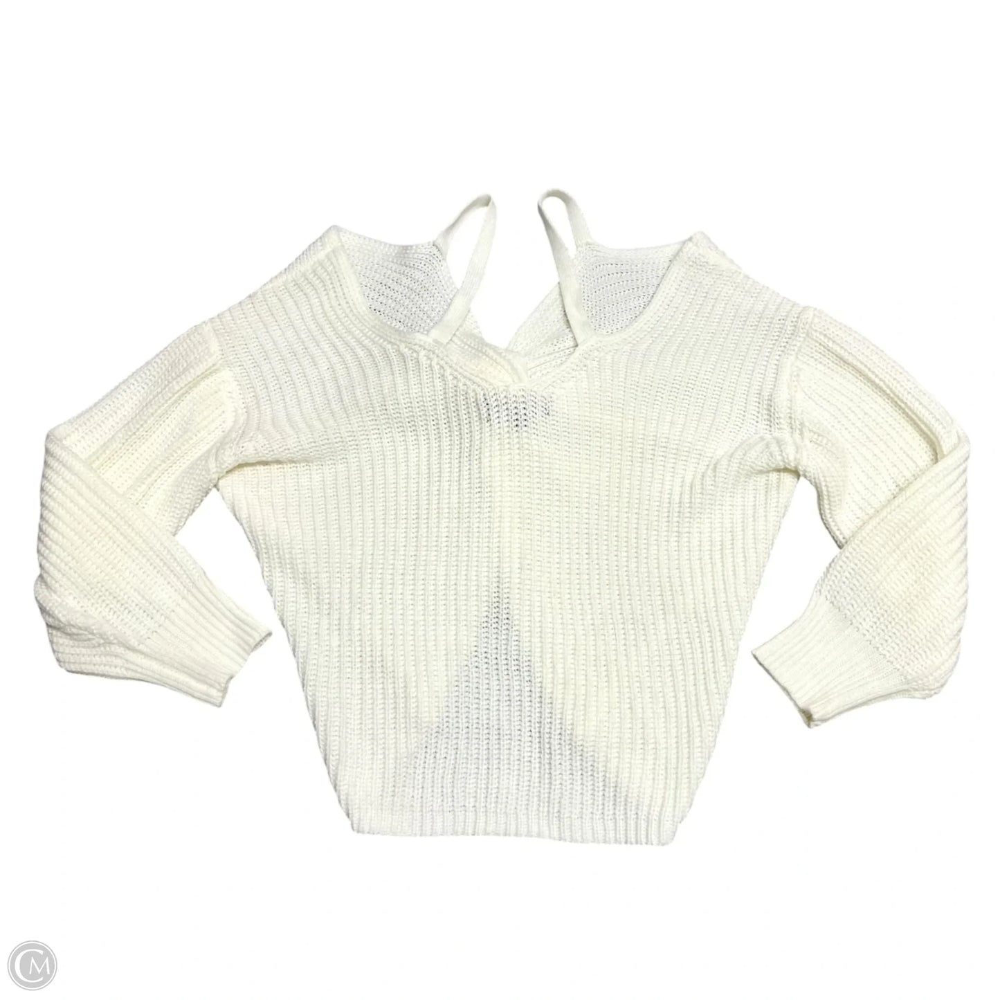 Sweater By Almost Famous In Cream, Size: M