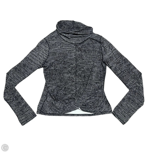 Athletic Top Long Sleeve Collar By Lululemon In Blue & White, Size: M