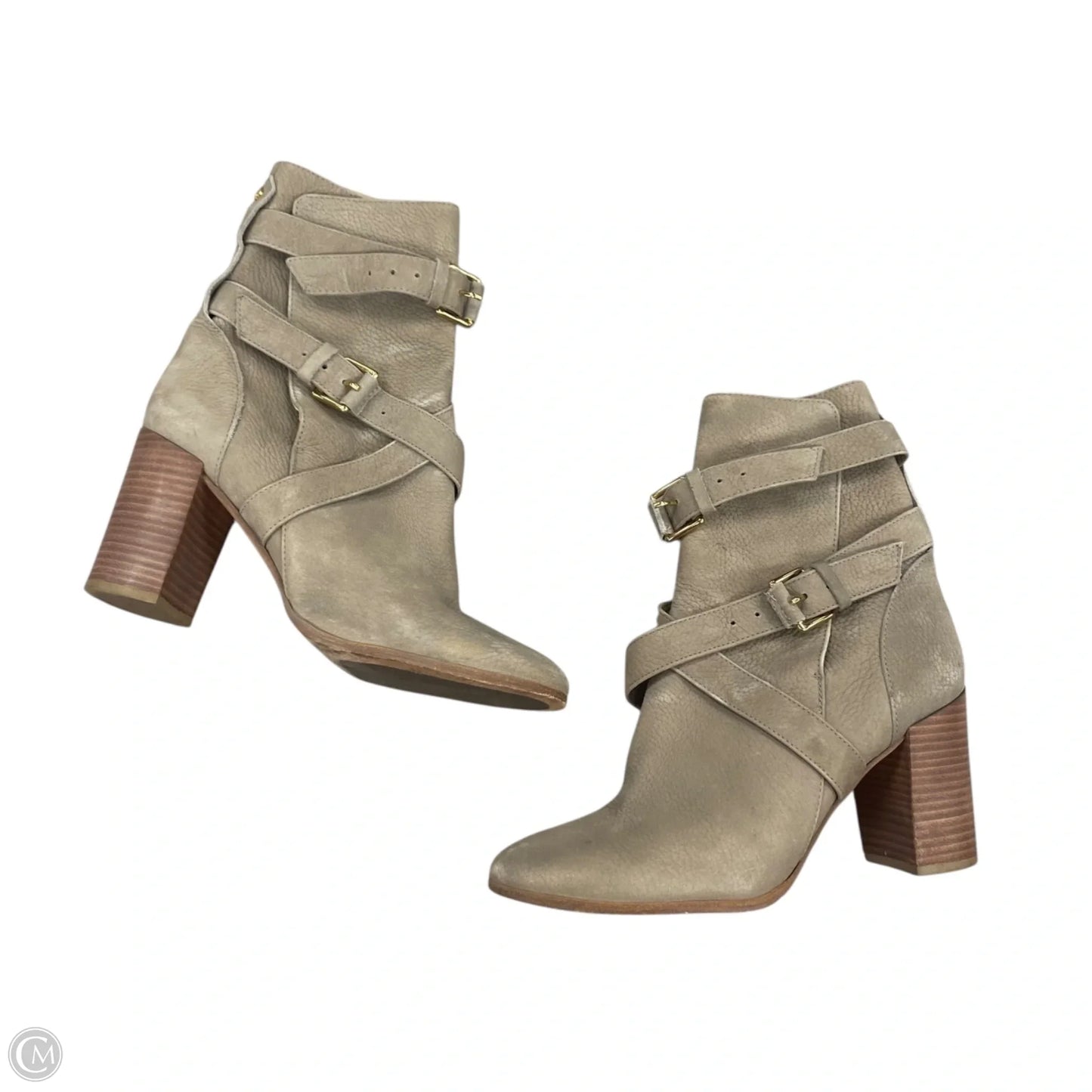 Boots Designer By Kate Spade In Taupe, Size: 7.5