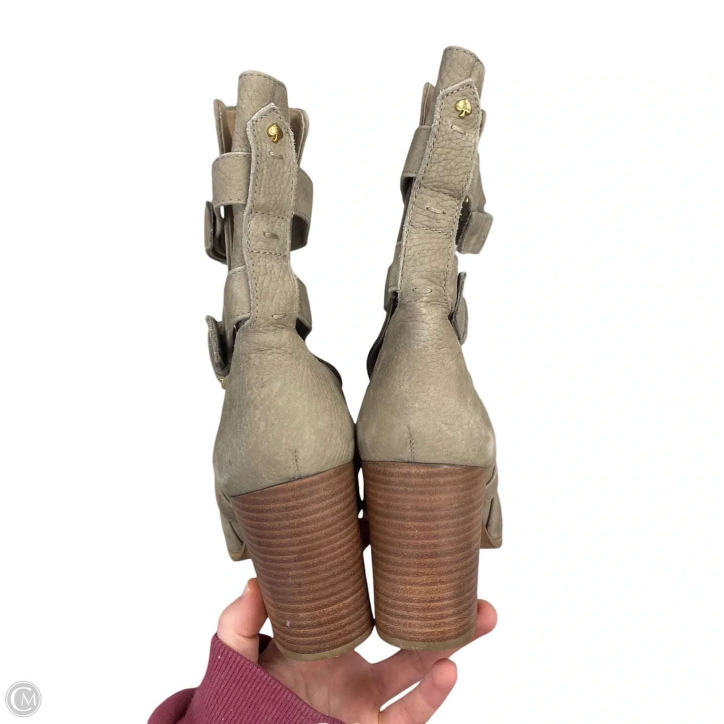 Boots Designer By Kate Spade In Taupe, Size: 7.5