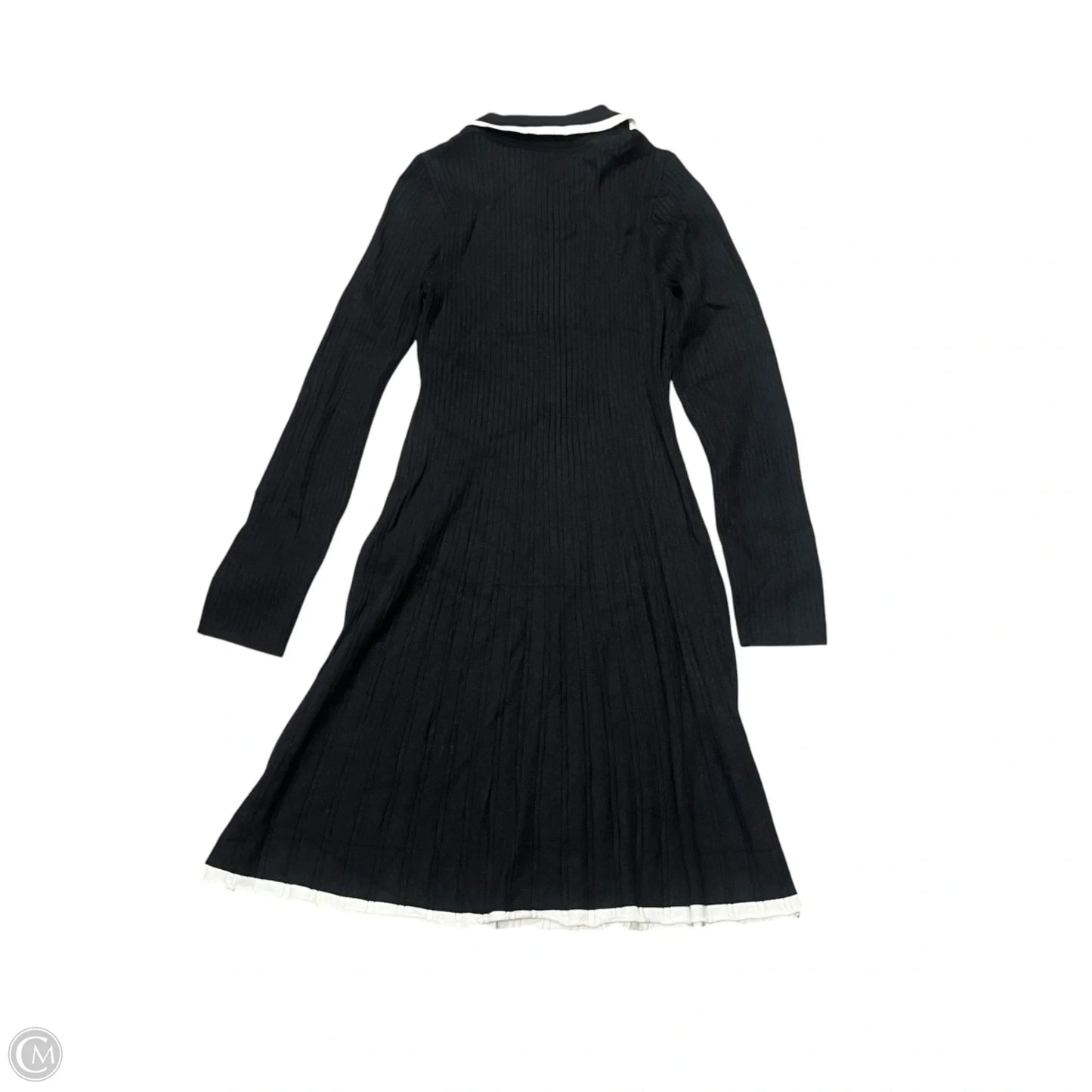 Dress Sweater By Merokeety In Black & White, Size: Xl