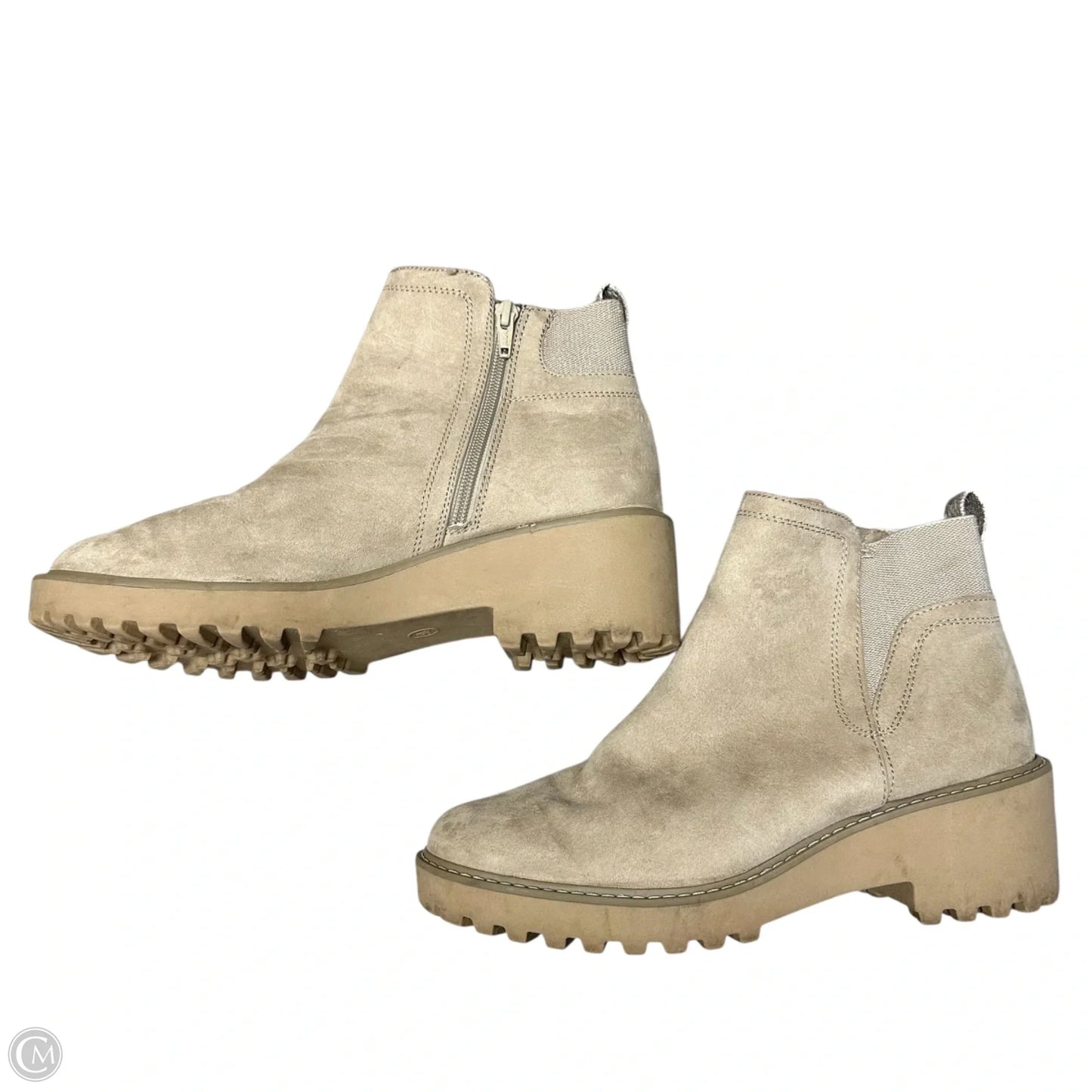 Boots Ankle Heels By Universal Thread In Tan, Size: 9.5