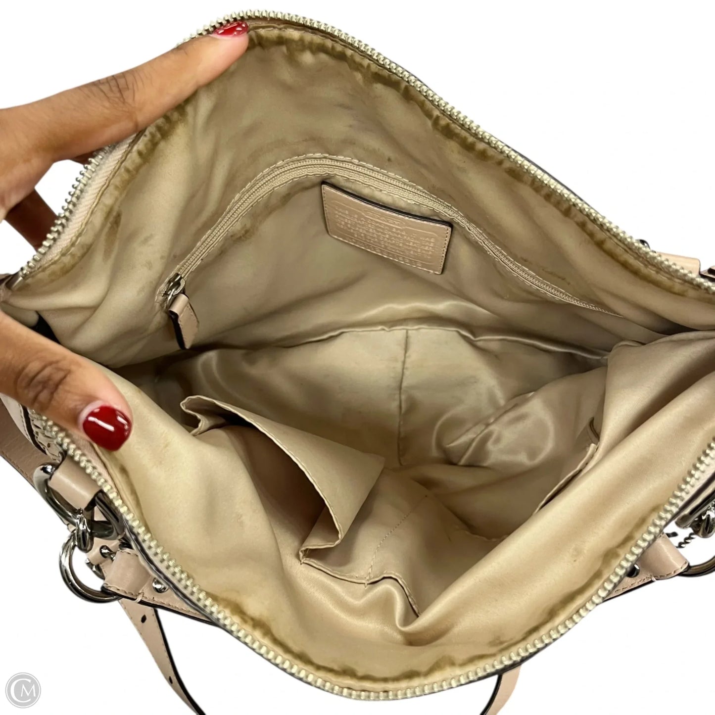 Handbag Designer By Coach, Size: Large