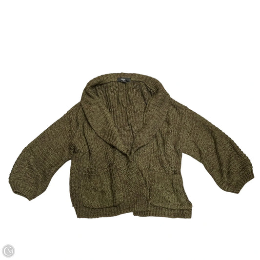 Sweater Cardigan By Forever 21 In Green & Purple, Size: S