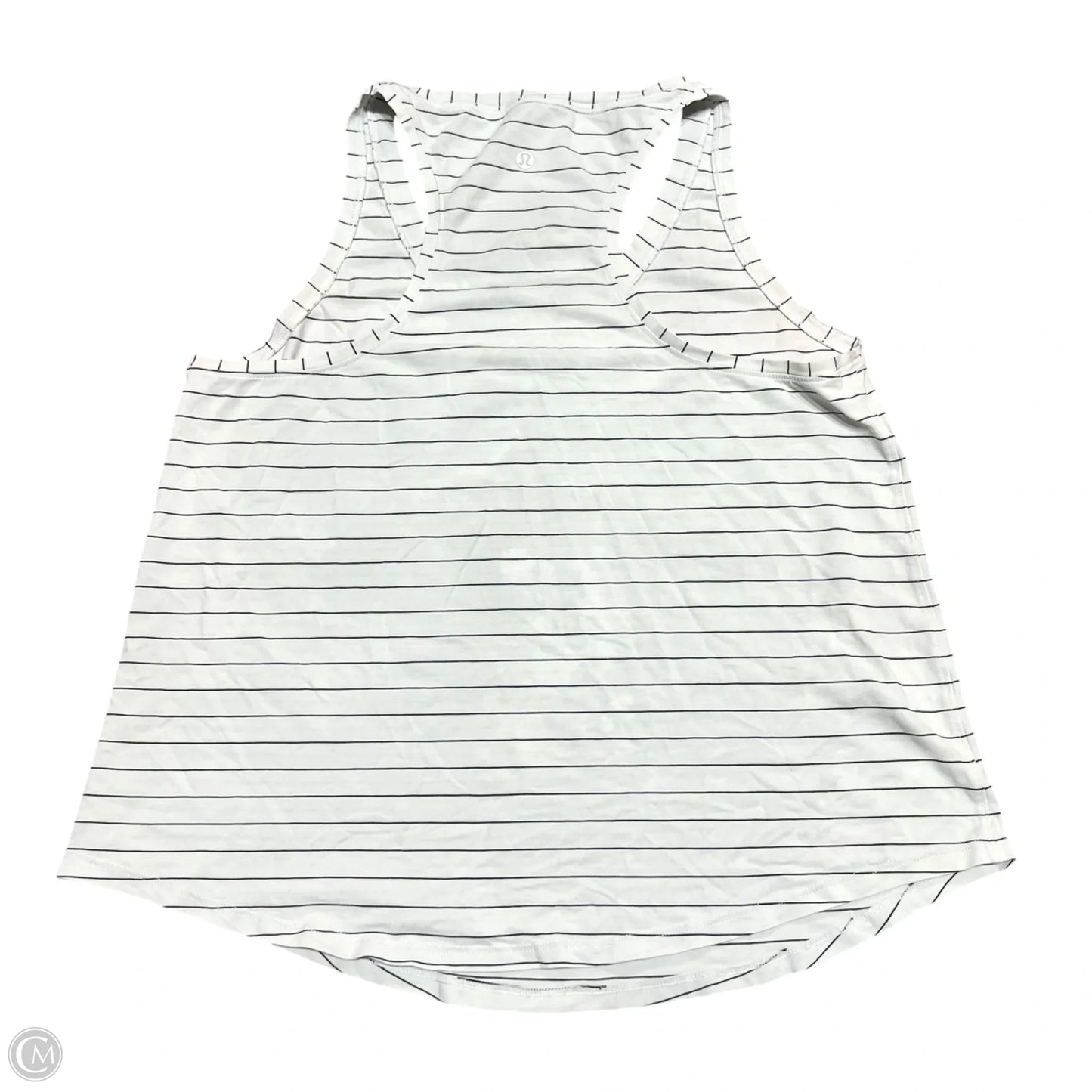 Athletic Tank Top By Lululemon In Black & White, Size: M