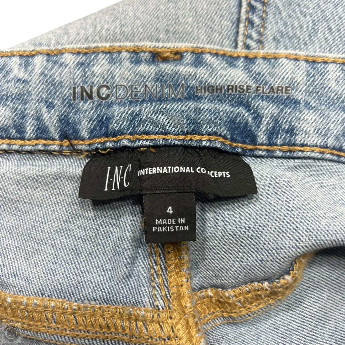 Jeans Flared By Inc In Blue Denim, Size: 4