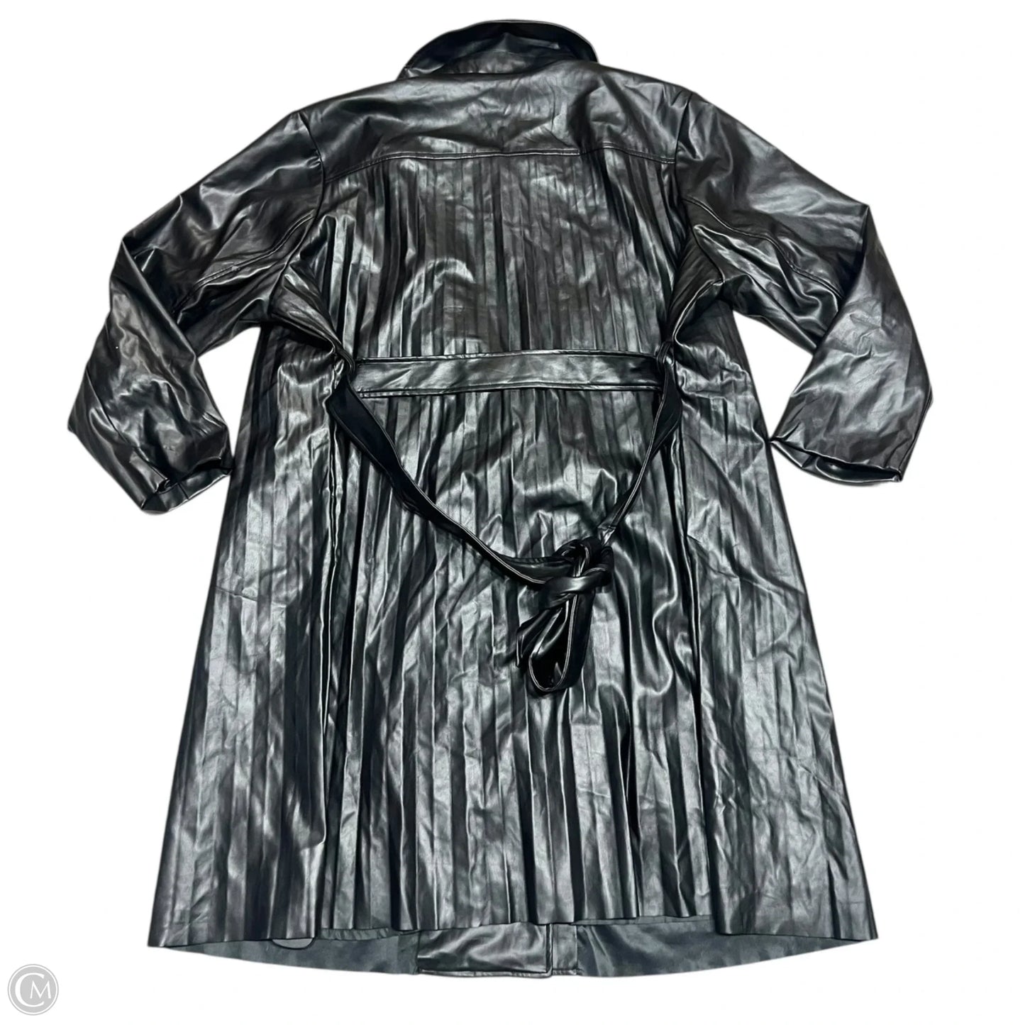 Coat Trench Coat By Ashley Stewart In Black, Size: 3x