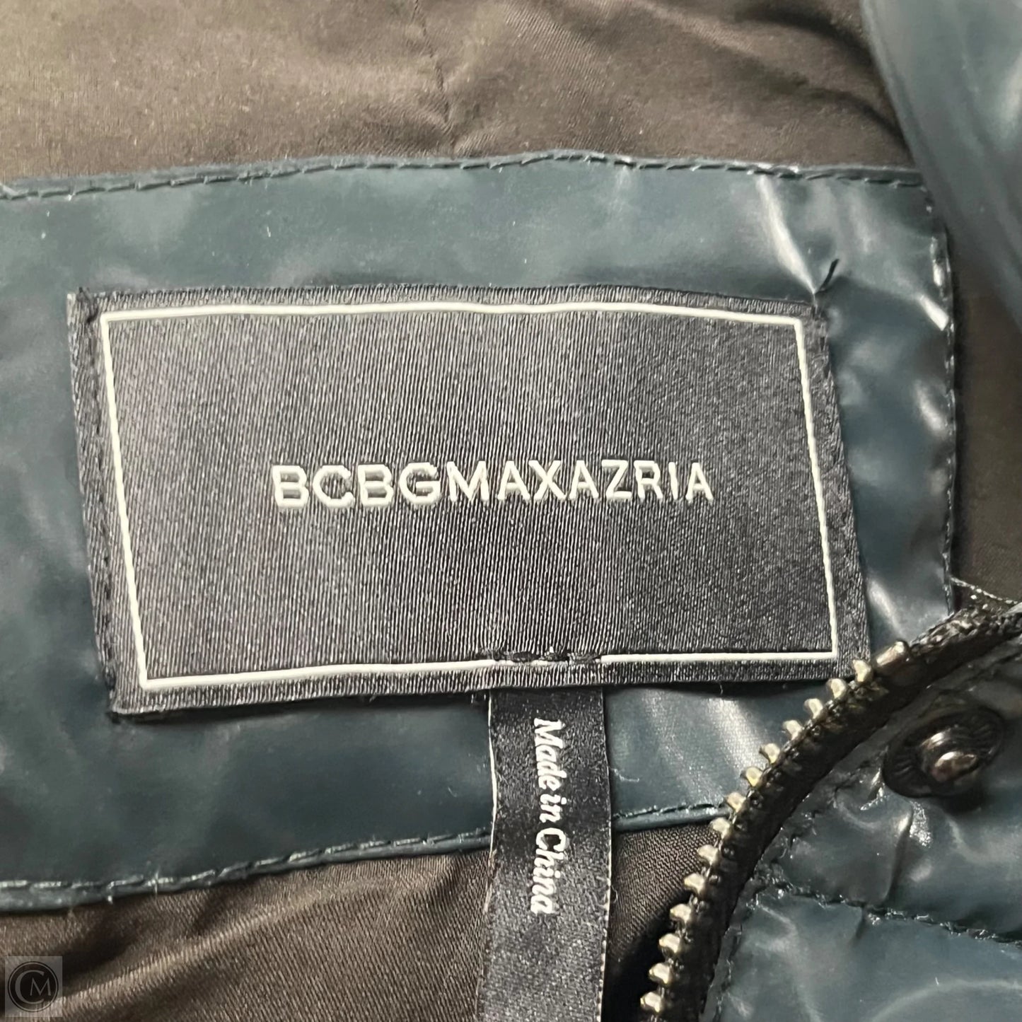 Coat Puffer & Quilted By Bcbgmaxazria In Green, Size: S