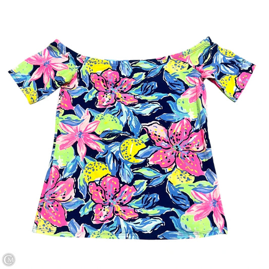Top Short Sleeve Designer By Lilly Pulitzer In Multi-colored, Size: Xs