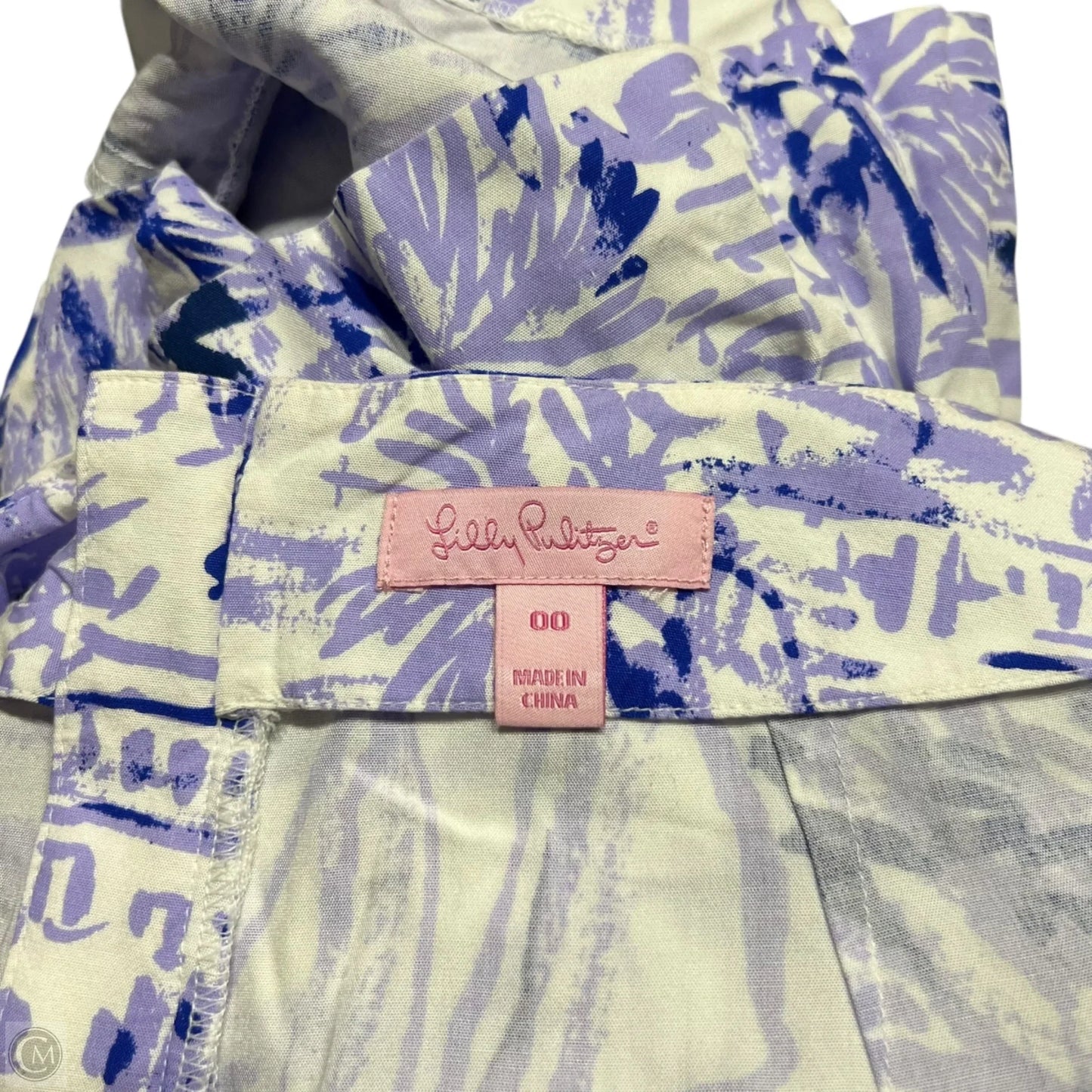 Shorts Designer By Lilly Pulitzer In Purple & White, Size: Xxs