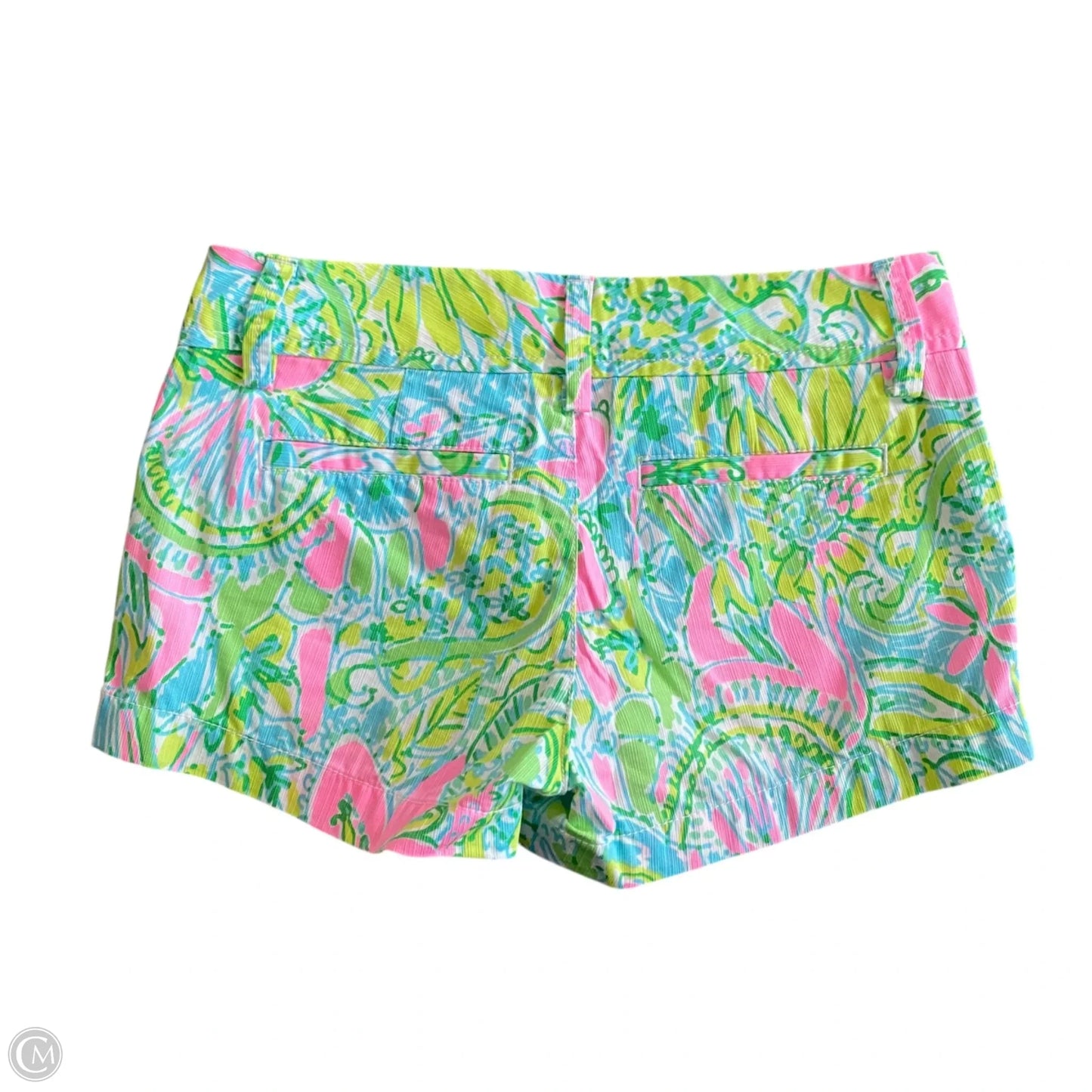 Shorts Designer By Lilly Pulitzer In Green & Pink, Size: Xxs