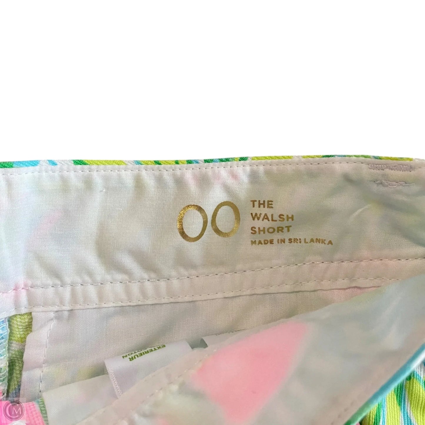Shorts Designer By Lilly Pulitzer In Green & Pink, Size: Xxs