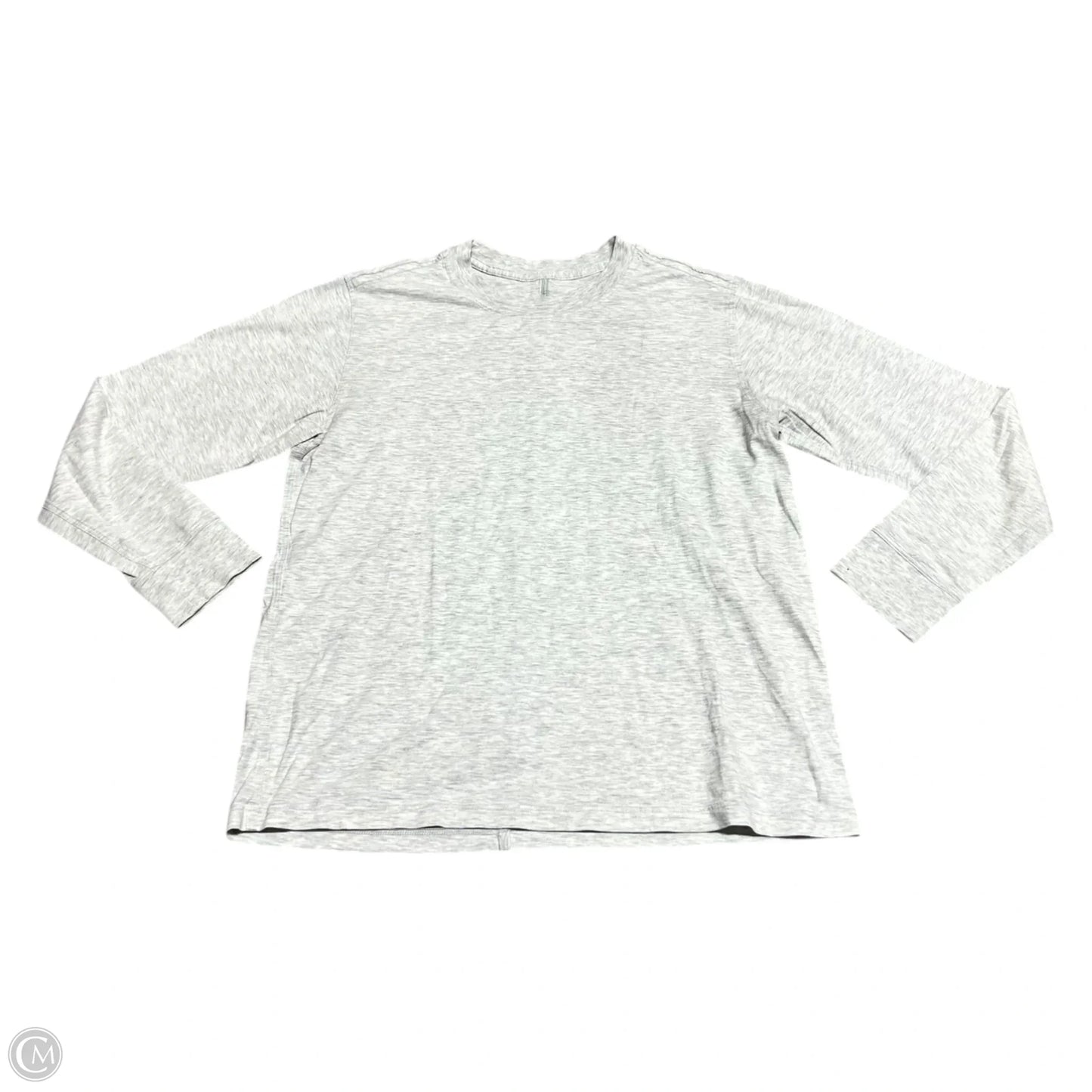 Top Long Sleeve Basic By Lululemon In Grey, Size: M